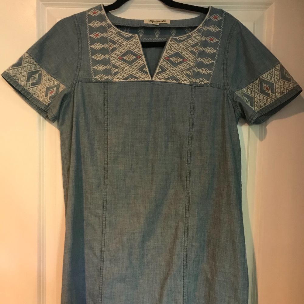 Madewell Chambray Shift Dress